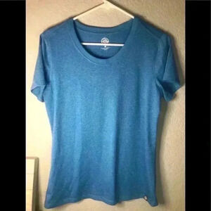 REI co op tech tee Bali blue short sleeve T shirt sz M